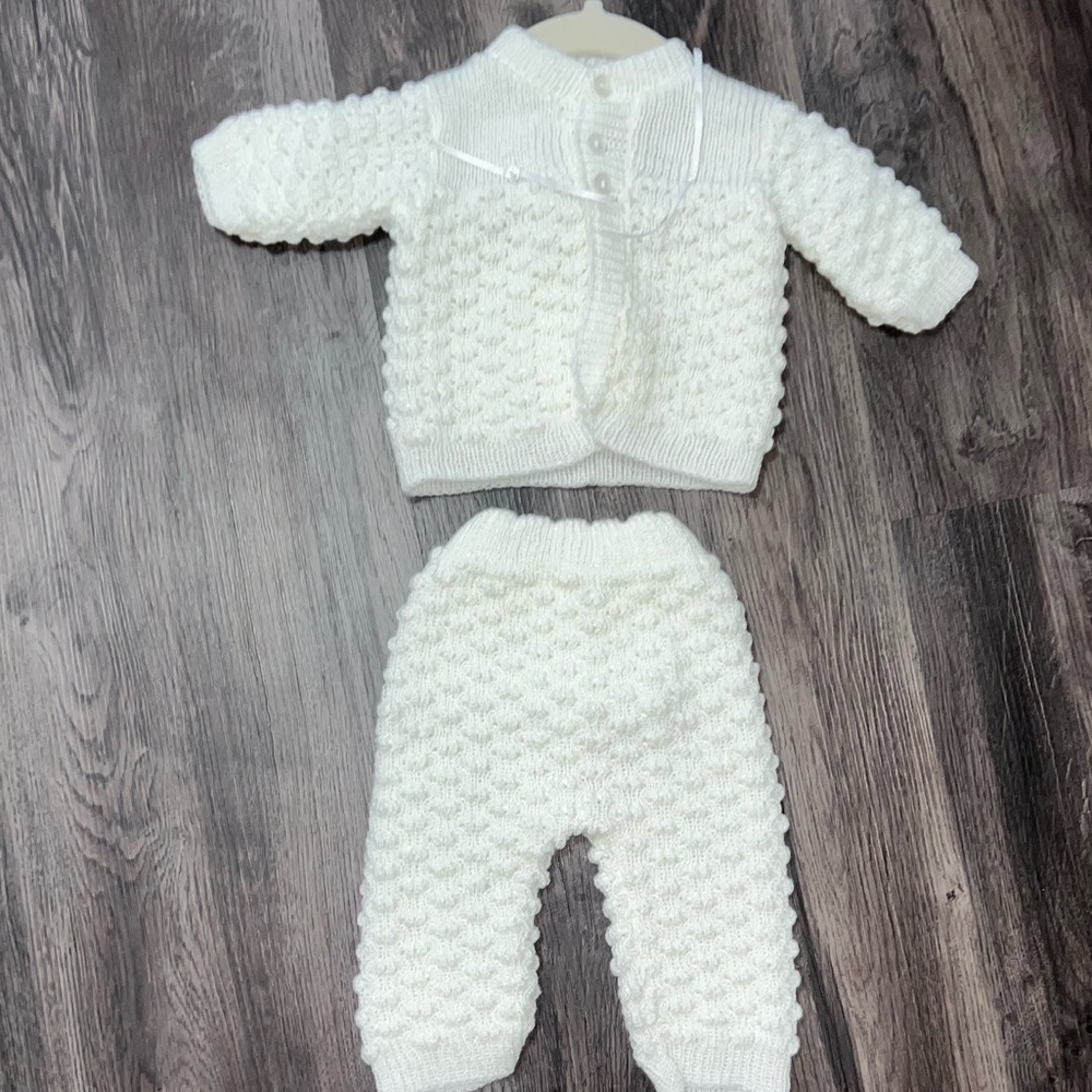 Cozy Knit Baby Sweater and Pants Set